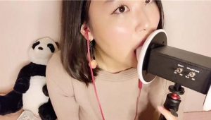 [Chocomi ASMR]舔耳和吃耳朵的声音，韩国小姐姐