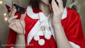 [sumomo relax ASMR]圣诞装舔耳